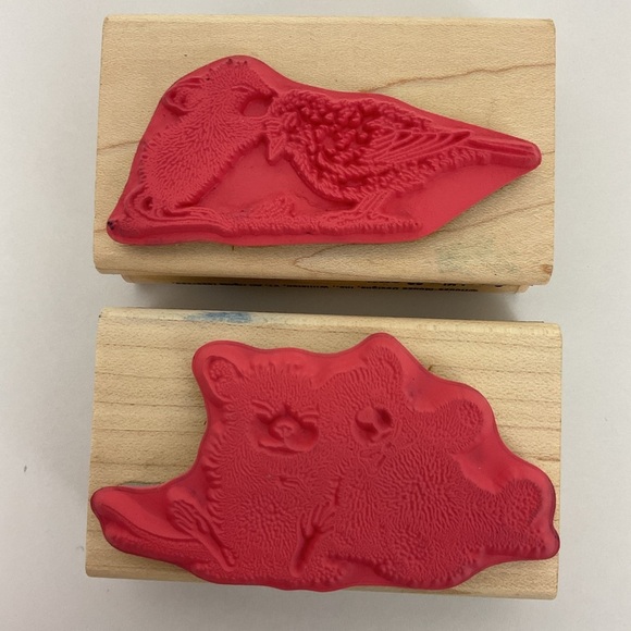 House Mouse rubber stamps Beary Good Friends & Sweet Kiss with Monica & friend - Picture 6 of 7